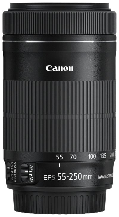 Canon EF-S 55-250mm f/4-5.6 IS STM Lens.